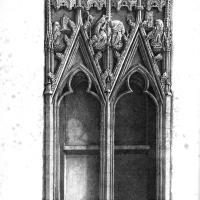 Basilique Saint-Urbain de Troyes - Drawing of choir sculptural detail