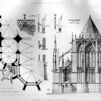 Basilique Saint-Urbain de Troyes - Elevation and Plan