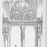Basilique Saint-Urbain de Troyes - Drawing of portal