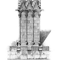 Cathédrale Saint-Étienne de Sens - Detail of chapter house chimney
