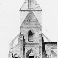 Église Notre-Dame de Voulton - Exterior, western frontiepiece elevation