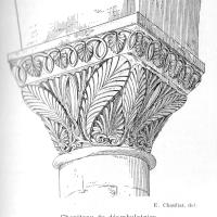 Abbaye Saint-Pierre d'Airvault - Drawing of capital in the ambulatory