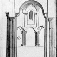 Église Saint-Germain d'Auxerre - Partial elevation span of the old nave