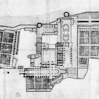 Église Saint-Germain d'Auxerre - Site plan of the Abbey at the end of the 17th century