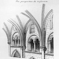 Église Saint-Hermeland de Bagneux - Perspective view of the triforium