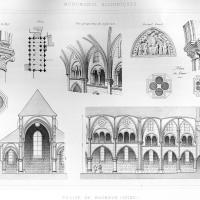 Église Saint-Hermeland de Bagneux - Drawings, sections, elevations, floorplan (plate 38)