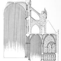 Cathédrale Notre-Dame de Bayeux - Transverse section of the choir
