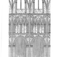 Cathédrale Notre-Dame de Bayeux - Interior chevet elevation
