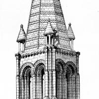 Église Notre-Dame de Bougival - Drawing of tower