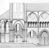 Église Notre-Dame de Bougival - Longitudinal section of the chevet