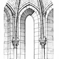 Église Notre-Dame de Bougival - Detailed drawing of the tower
