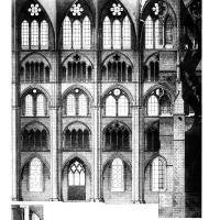 Cathédrale Saint-Étienne de Bourges - Longitudinal section of nave