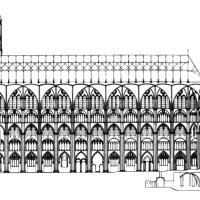 Cathédrale Saint-Étienne de Bourges - Longitudinal section