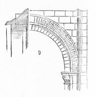 Église de la Trinité de Caen - Drawing of arch