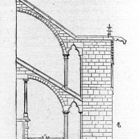 Cathédrale Notre-Dame de Clermont-Ferrand - Drawing of the flying buttresses