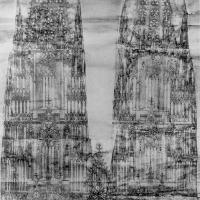 Cologne Cathedral - Drawing, exterior, western frontispiece
