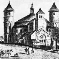 Cathédrale Saint-Bénigne de Dijon - Drawins, exterior, view of east