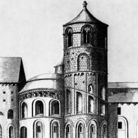 Cathédrale Saint-Bénigne de Dijon - Drawing of rotunda and annex