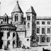 Cathédrale Saint-Bénigne de Dijon - Drawing, east end rotunda