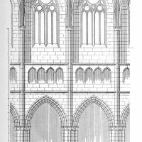 Cathédrale Saint-Bénigne de Dijon - Longitudinal elevation