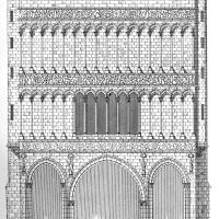 Église Notre-Dame de Dijon - Drawing, western frontispiece