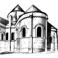 Église Saint-Martin d'Étampes - Exterior, chevet, radiating chapel