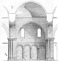 Abbaye de Fontevrault - Transverse nave elevation