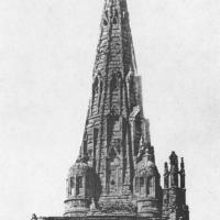 Église Notre-Dame d'Avesnières - Exterior, tower before restoration