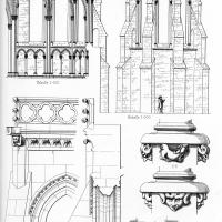Cathédrale Saint-Julien du Mans - Sections, elevations, and details
