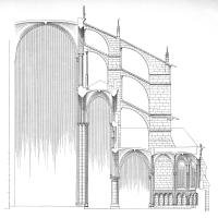 Cathédrale Saint-Julien du Mans - Transverse section of chevet