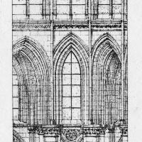 Cathédrale Saint-Julien du Mans - Longitudinal section of chevet