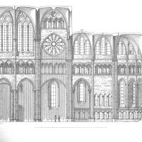 Cathédrale Saint-Jean-Baptiste de Lyon - Longitudinal section