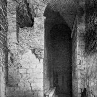 Abbaye du Mont-Saint-Michel - Interior, Notre-Dame-Sous-Terre, side of the western wall preserved from the 11th century