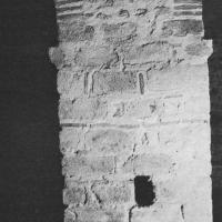 Abbaye du Mont-Saint-Michel - Interior, Notre-Dame-Sous-Terre, pilaster (northern face) after demounting of the Roman foundation unit
