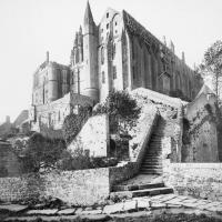 Abbaye du Mont-Saint-Michel - Exterior, view of â€œLa Merveilleâ€ from the Northeast