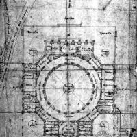 Abbaye de Cherlieu - Floorplan of monastic buildings, by Charles Saint-Pére (1772)