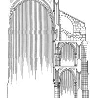 Église Notre-Dame - Drawing, transverse section