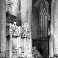 Cathédrale Saint-Just-Saint-Pasteur de Narbonne - Drawing, ambulatory with the tomb of the archbishop Pierre de La Jugie