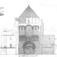Église Saint-Samson de Ouistreham - Drawing, transverse section