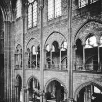 Cathédrale Notre-Dame de Paris - Interior, nave elevation from gallery level