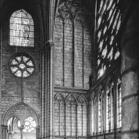 Cathédrale Notre-Dame de Paris - Interior, south transept gallery and rose window