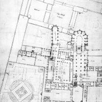 Église Saint-Germain-des-Prés - Site plan of abbey in 1653