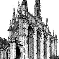 Sainte-Chapelle - Exterior, south nave