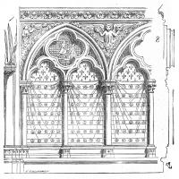 Sainte-Chapelle - Drawing, dado detail