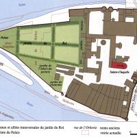 Sainte-Chapelle - Site plan from 1400