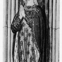 Église Saint-Louis de Poissy - Drawing of statue of Marguerite de Provence