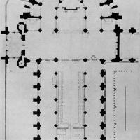 Église Saint-Louis de Poissy - Floorplan by Jules Hardouin-Mansart