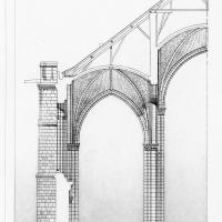 Cathédrale Saint-Pierre de Poitiers - Transverse Section of nave and aisle