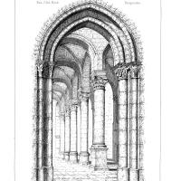 Cathédrale Saint-Maclou de Pontoise - Perspective drawing of the north aisle