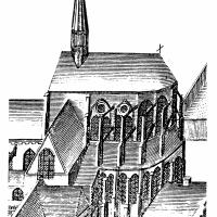 Église Saint-Martin de Pontoise - Drawing of north chevet